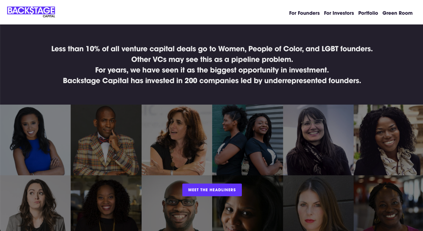 backstage capital home page
