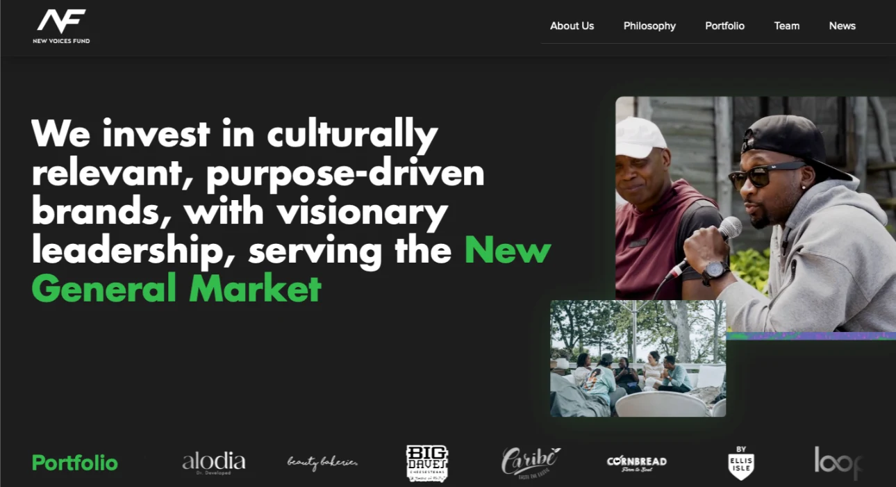 new voice fund website