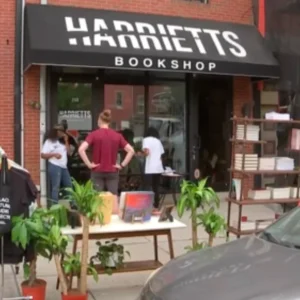 Exterior of Harriett's Bookshop