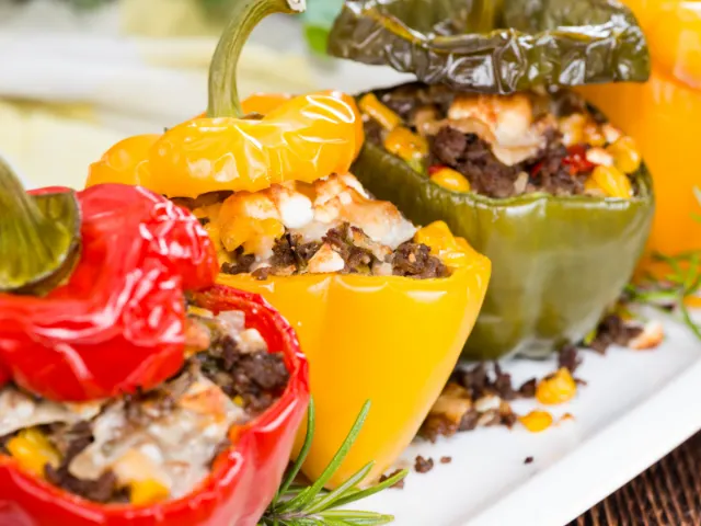 The Detroit Pepper Company stuffed bell peppers