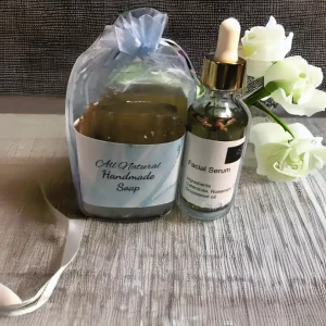 Tranquil and Serene Moments facial serum and soap