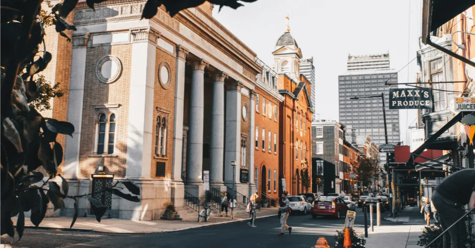 vibrant Philly neighborhood